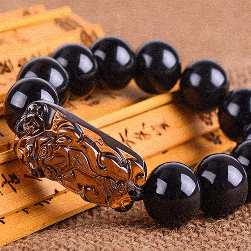 Vòng Đeo Tay Đá Hắc Diện Thạch Pixiu /Lucky /PiYao / Vòng Tay / Vòng Đeo Tay / Tỳ Hưu