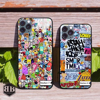 Ốp lưng kính cường lực Iphone 11 Pro / Iphone 11 Pro Max hình sticker