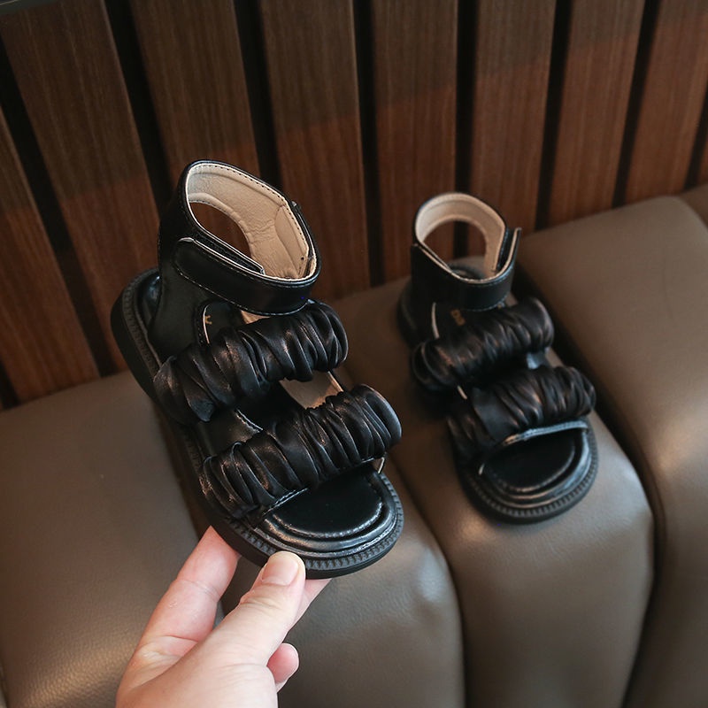 [Hàng Có Sẵn Bán Chạy] Giày Sandal Chống Trượt Thoáng Khí Phong Cách Anh Quốc Giản Dị Cho Bé Gái