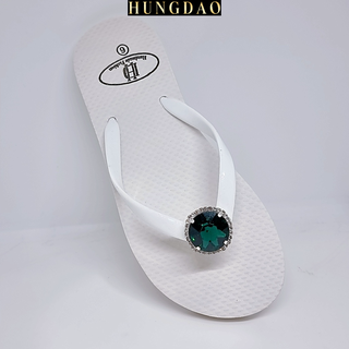 Dép kẹp nữ đính đá HD hạt tròn to sang chảnh có đế chống trơn trượt đủ size nhiều màu