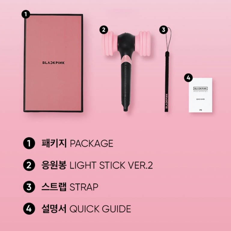Lightstick BLACKPINK ver2 officall có sẵn - đèn cổ vũ BlackPink