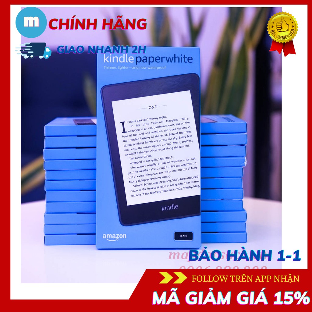 May đọc Sach Kindle Paperwhite Thế Hệ 10 Hỗ Trợ Chống Nước Ipx8 Ten Gọi Khac Kindle Paperwhite 4 Maydocsach Vn Shopee Việt Nam