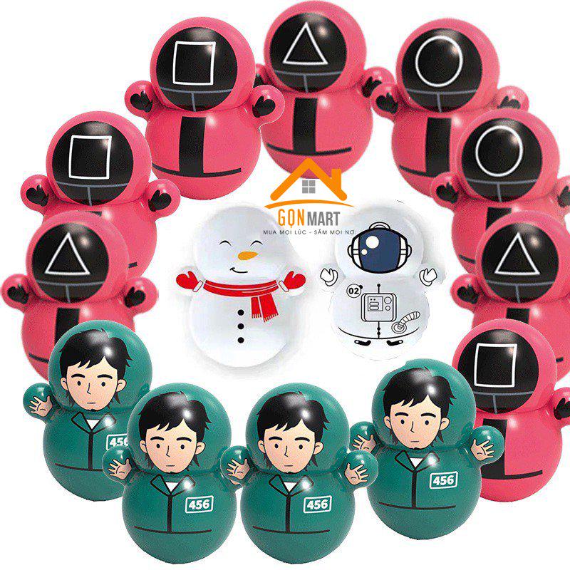 Lật đật squid game mini, trò chơi con mực hot 2021 cho bé cute dễ thương giá rẻ an toàn đảm bảo [Ảnh thật cuối]