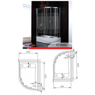 Phòng tắm vách kính Euroking EU-4448A