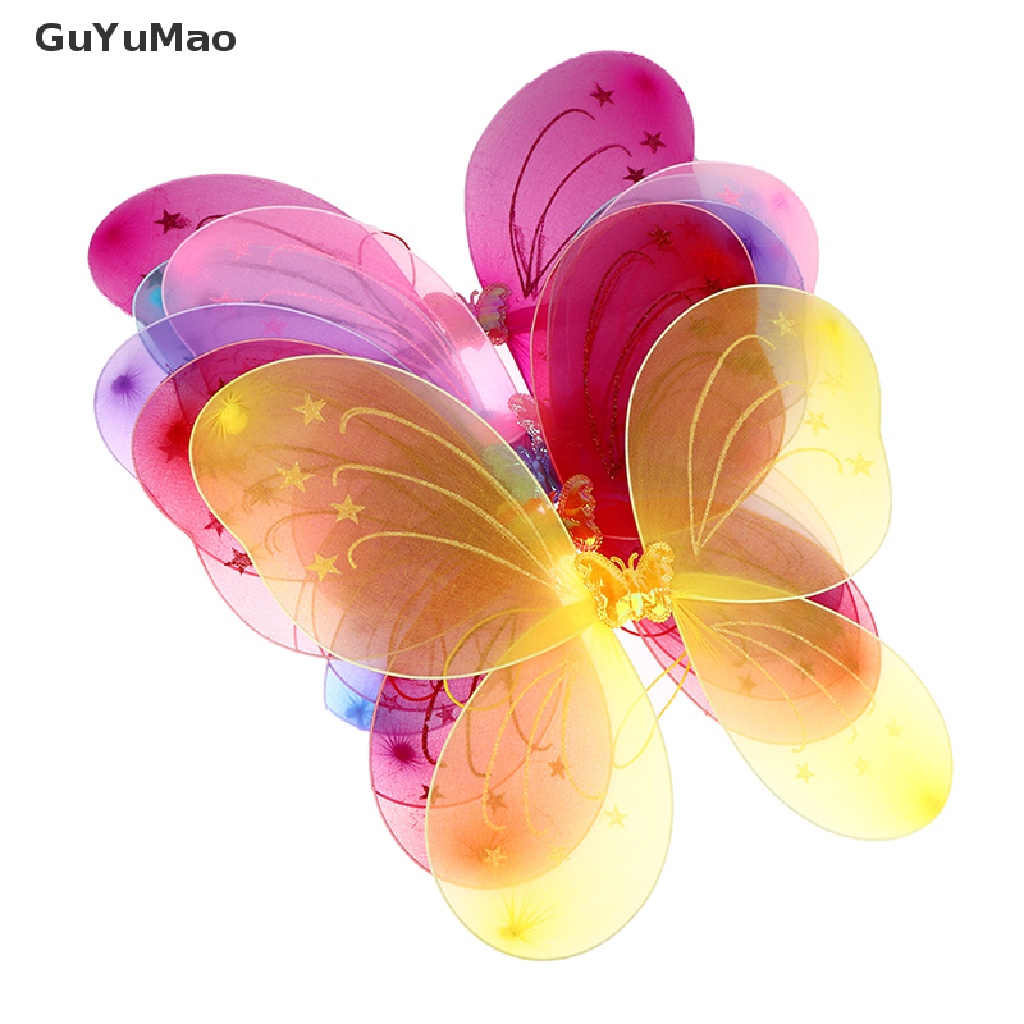 Set băng đô cài tóc đũa phép và cánh bướm hóa trang công chúa cổ tích dự tiệc dành cho trẻ em PRTA