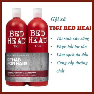 [HÀNG CHÍNH HÃNG] DẦU GỘI ĐẦU / TIGI /  CẶP DẦU GỘI XẢ TIGI ĐỎ MỸ