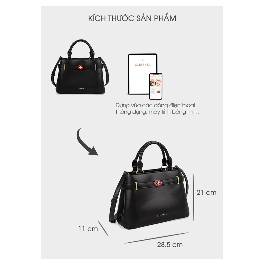 Túi Handbag nữ cầm tay đơn giản đi tiệc, công sở HB0138 - SABLANCA