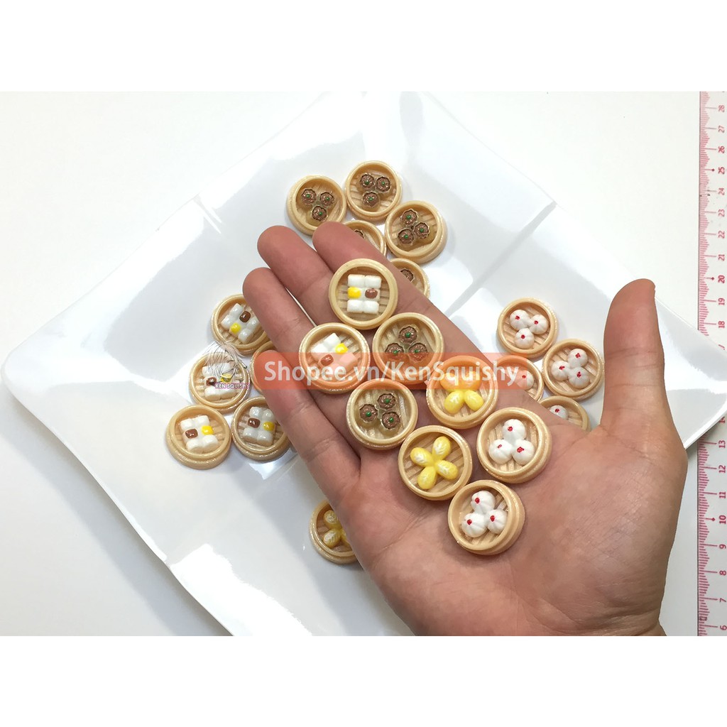 Mô Hình Bánh Ngọt / Bánh Bao Hấp / Màn Thầu Nguyên Liệu Trang Trí Slime / Ốp Điện Thoại