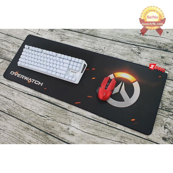 Bàn di chuột to OverWatch may viền cao cấp – lót chuột 80x30cm