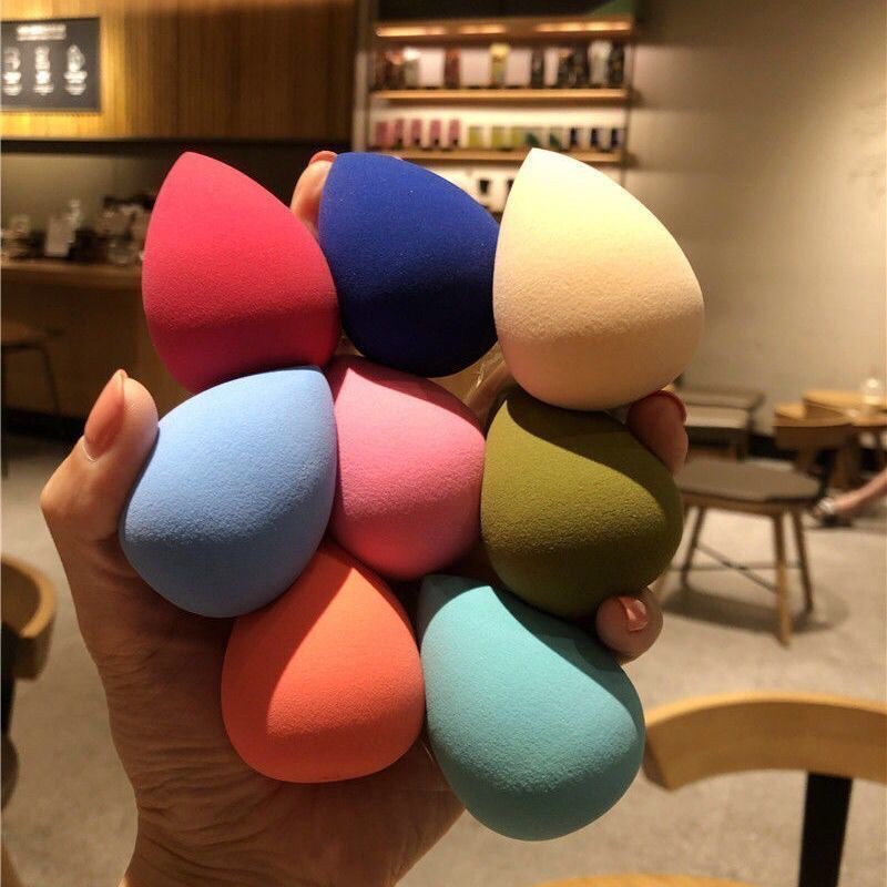 Beauty Egg Bán buôn Sponge Puff Không ăn Bột Phấn nước Trang điểm Trứng Khô và Ướt Công dụng kép Trang điểm Phục vụ Bông