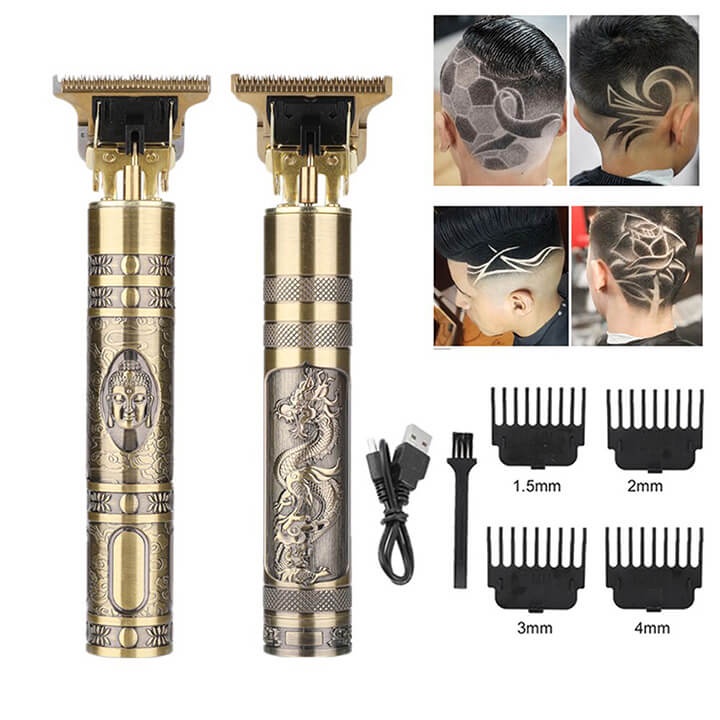 Tông đơ cắt tóc, cạo râu, bấm viền - Tông đơ chấn viền sạc điện cầm tay Pin rời