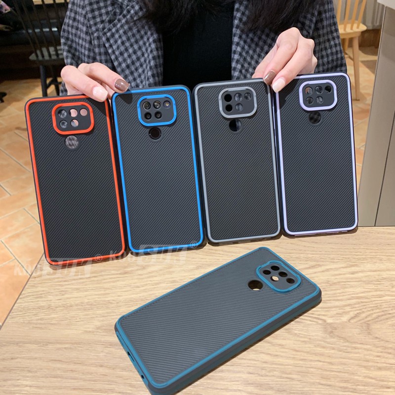 Ốp Điện Thoại Koosuk PC Cứng Viền Cao Su Kẻ Sọc Chống Trượt Nhiều Màu Sắc Cho Xiaomi Redmi Note 9S 9 Pro Max 10X 4G