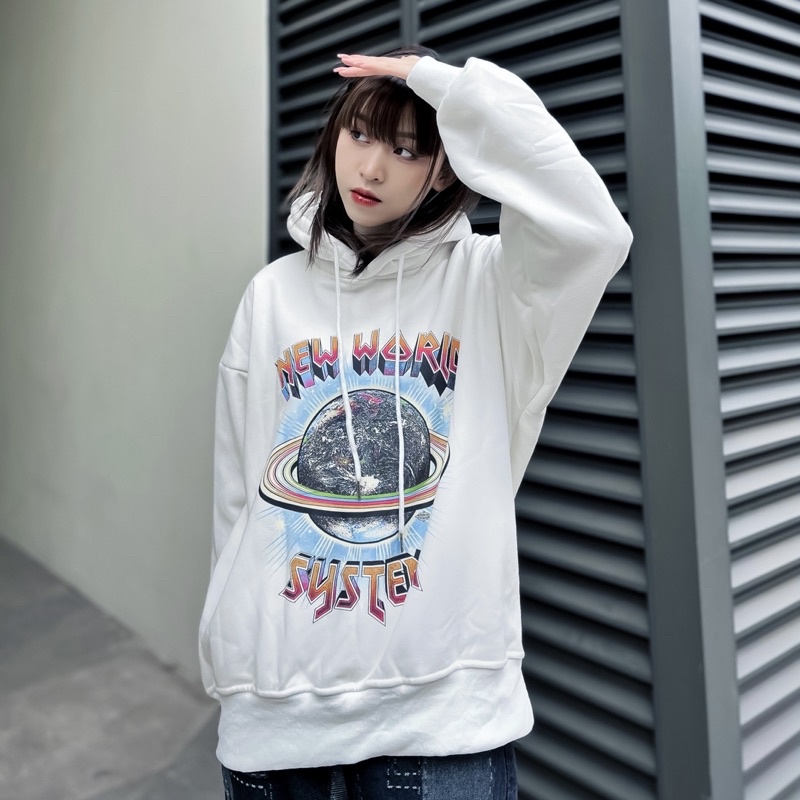 Áo hoodie nỉ bông New world chất liệu nỉ bông ấm áp