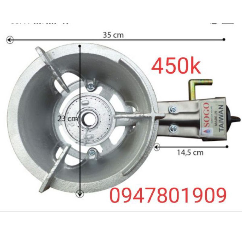 Bếp khè mini kích thước nhỏ gọn 550k