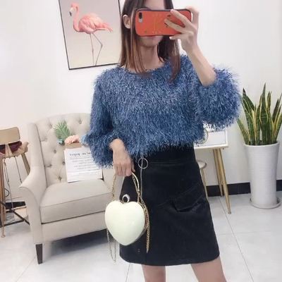 Áo len lông tua rua sang chảnh áo chui đầu A337