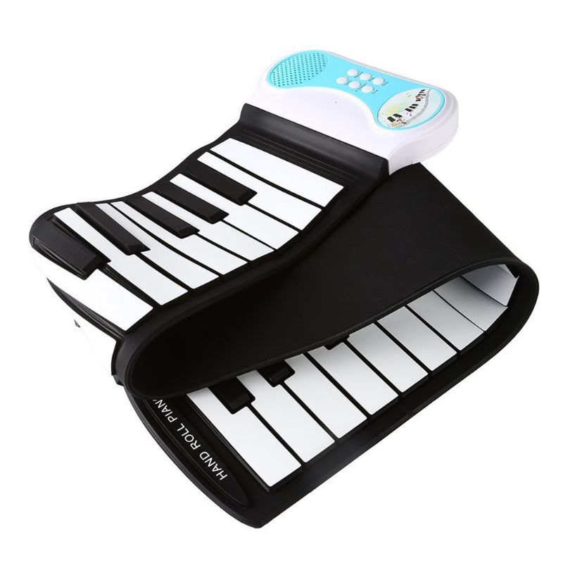 YOUN*  37 Keys Roll Up Portable Electronic Keyboard Piano Flexible Kids Piano Keyboard with Speaker