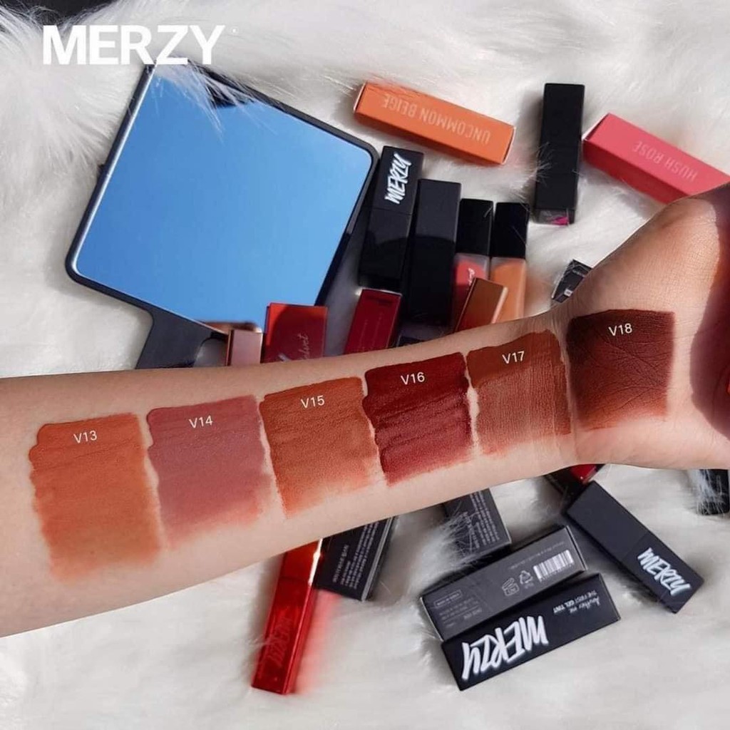 [Limited Edition] Son Kem Lì Merzy Blue Velvet Tint - Classy Marvelous You