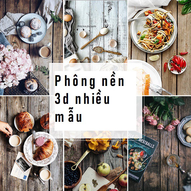 Phông nền giấy 3D in hai mặt đạo cụ chụp ảnh sản phẩm kích thước 57x87cm