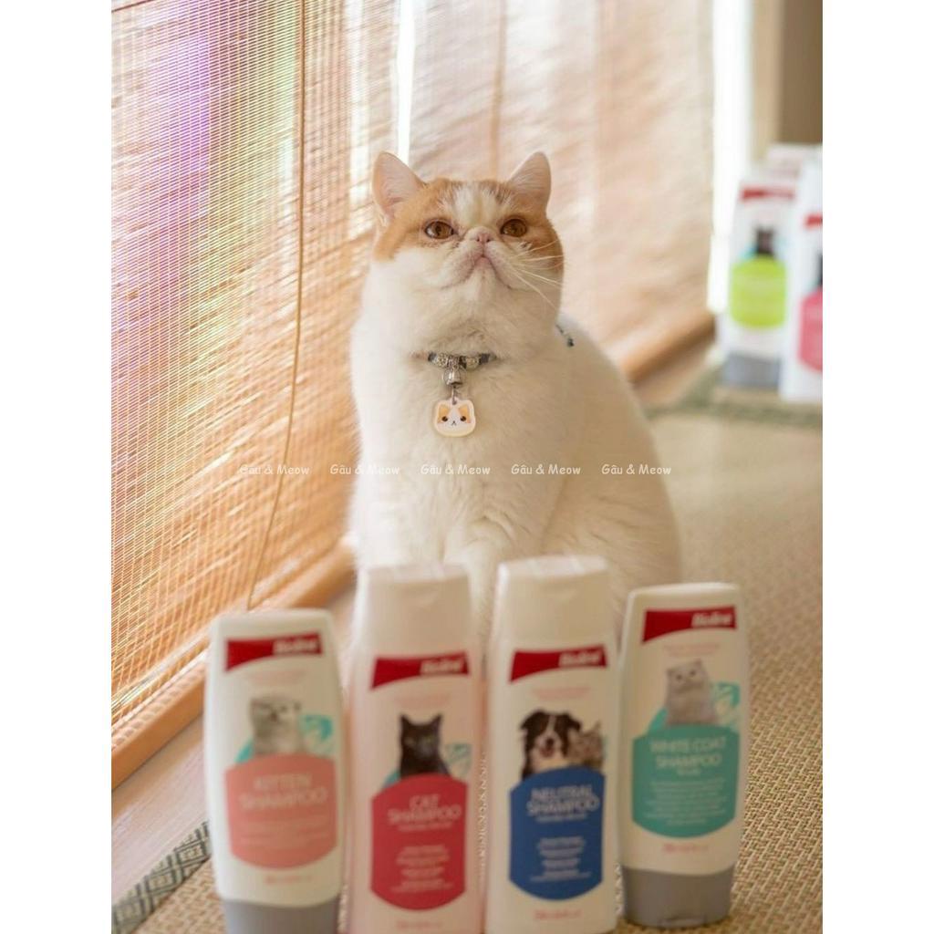 Bioline kitten shampoo Sữa tắm gội cho mèo con mèo có da nhạy cảm 200ml chăm sóc lông da khoẻ bóng