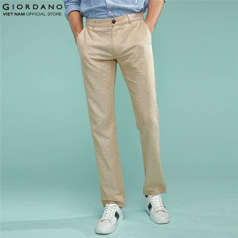 Quần Dài Linen Nam Giordano 01119201