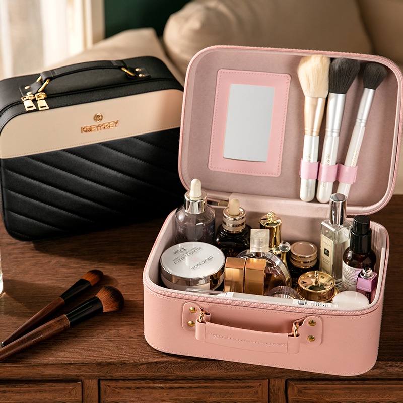 Túi đựng mỹ phẩm siêu xinh túi đựng đồ trang điểm Hộp đựng đồ makeup siêu sang tui đựng cọ trang điểm