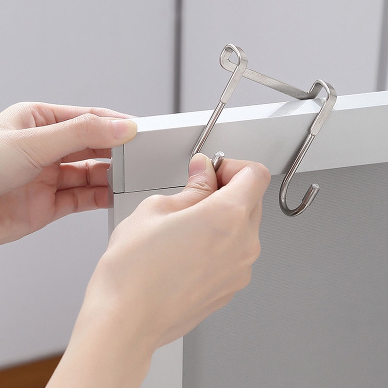 Giá Đỡ Móc Treo Đồ / Áo Khoác / Mũ / Chìa Khóa Bằng Thép Không Gỉ Hai Chữ S Tiện Lợi Dành Cho Nhà Bếp / Phòng Tắm