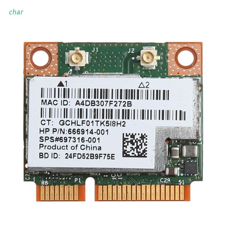 Card Mạng Không Dây Băng Tần Kép Dành Cho HP BCM943228Thẻ Mạng LAN HMB,2.4G/ 5G BT 4.0 Mini PCI-e 802.11a/b/g/n 300Mb Chuyên Dụng