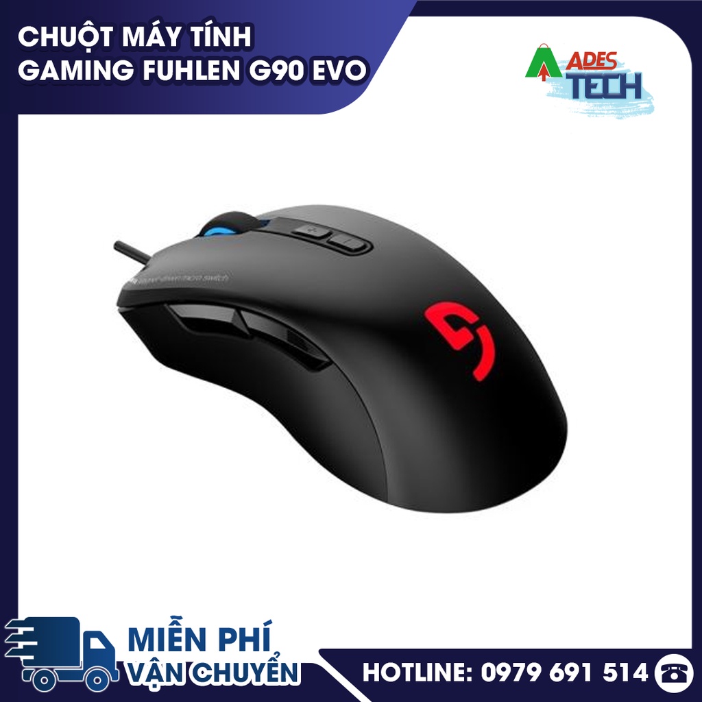 Chuột máy tính gaming Fuhlen G90 EVO - BẢO HÀNH 24 THÁNG - Cảm Biến Pixart PMW3360 Siêu Tối Tân