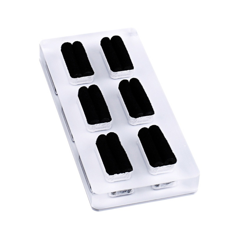 Giá Đỡ Trưng Bày Nhẫn / Mỹ Phẩm Hình Vuông Bằng Acrylic Màu Trắng Sang Trọng Tiện Dụng