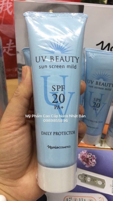 Sữa chống nắng Naris UV Beauty Sun Screen Mild Daily Protector SPF20 PA++