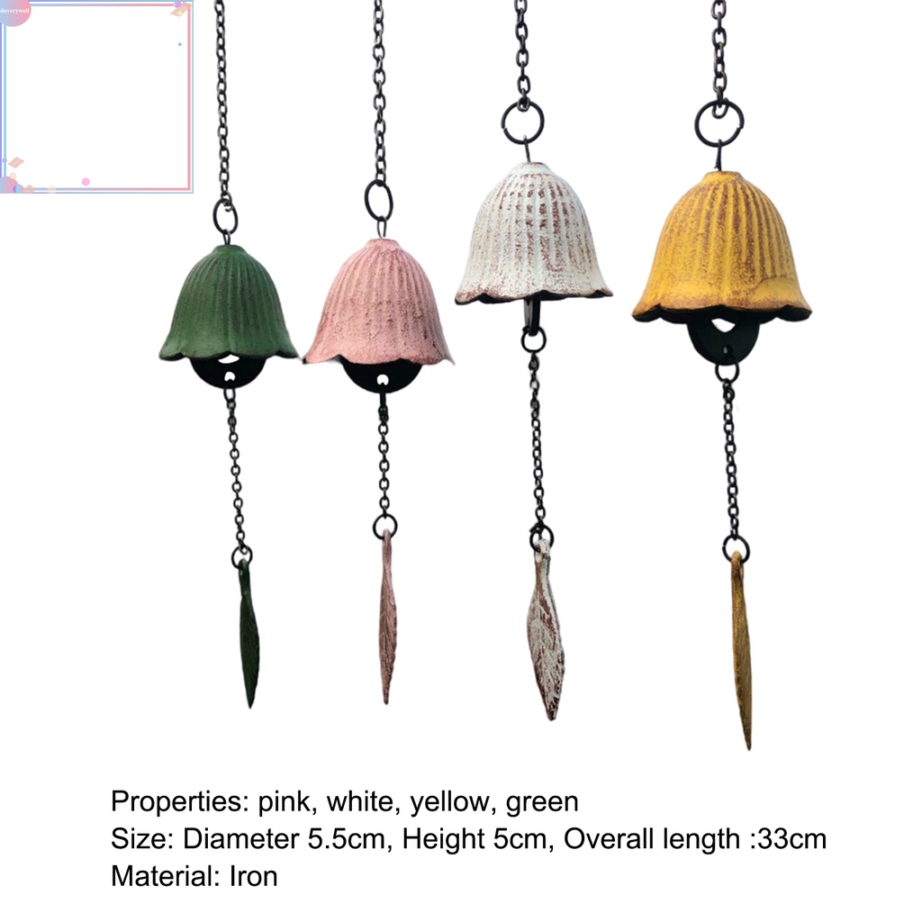 Chuông gió phong thủy bằng sắt phong cách Nhật Bản dễ lắp đặt cho sân vườn