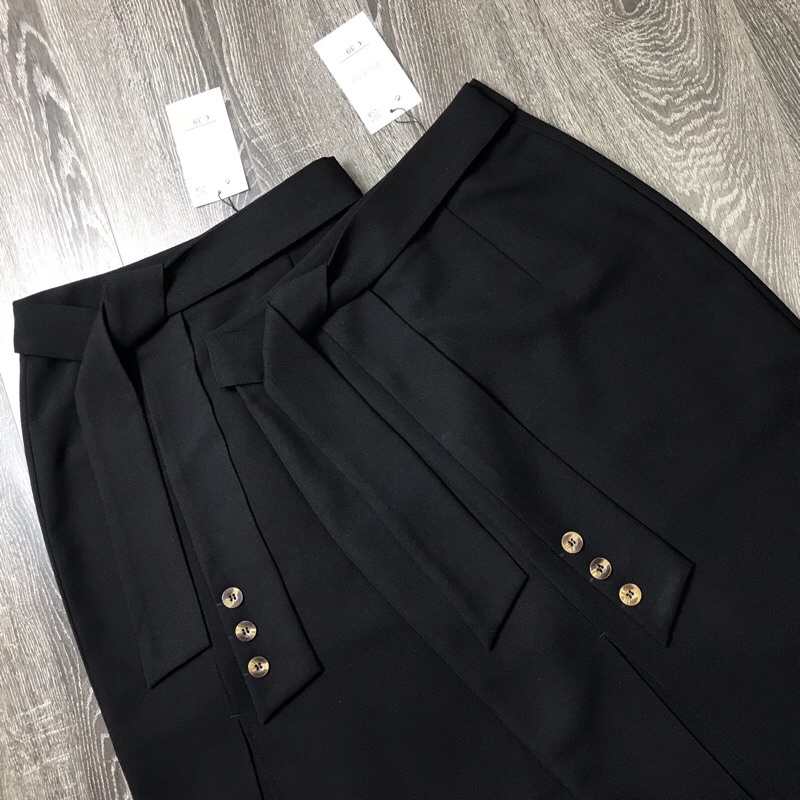 HÀNG MỚI__Chân váy công sở 2 lớp xẻ tà phía trước hàng VNXK đủ size chất Vintex Hàn siêu đẹp | BigBuy360 - bigbuy360.vn