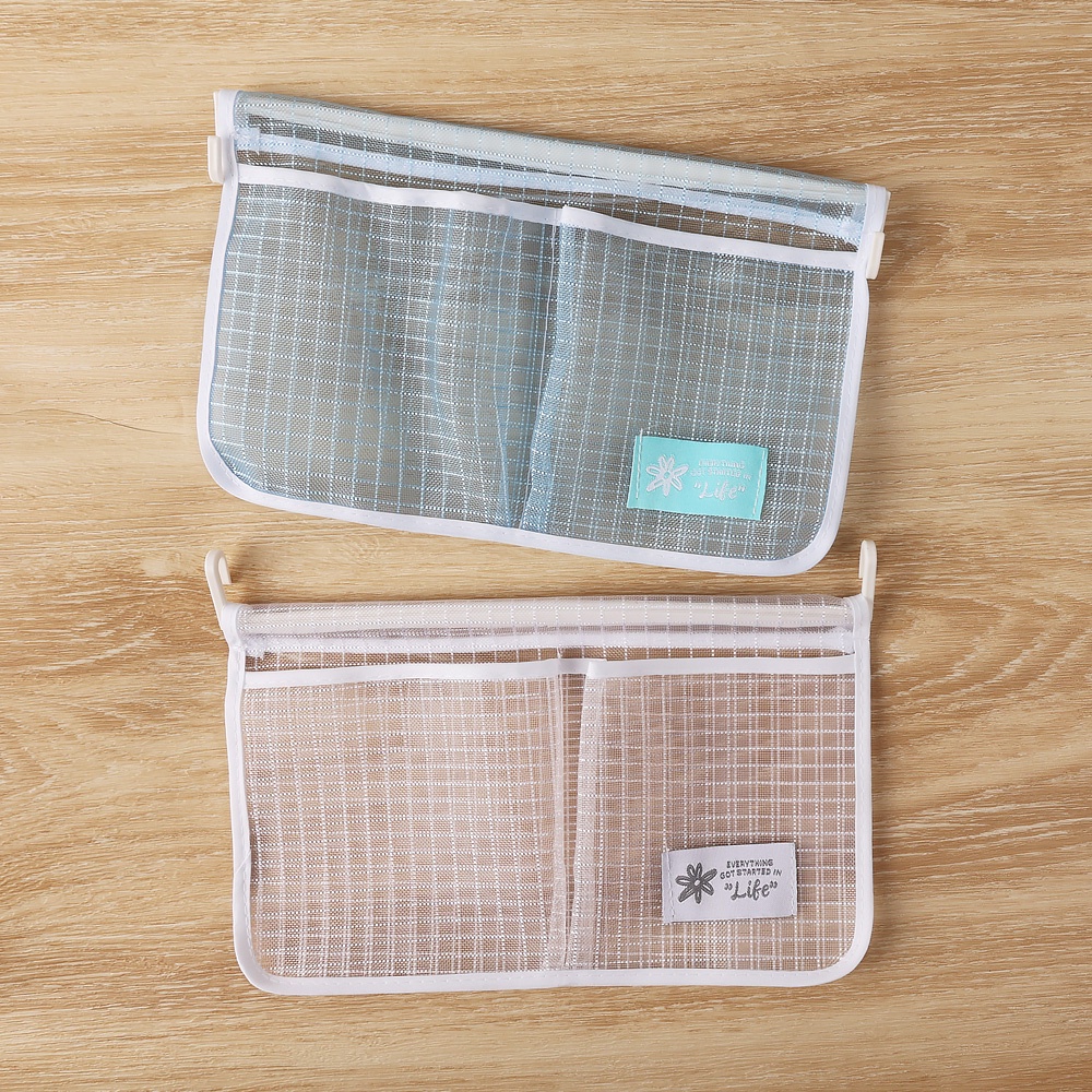 1Pc Creative Refrigerator Breathable And Easy-to-clean Double-pocket Classification  Mesh Storage Hanging Bag