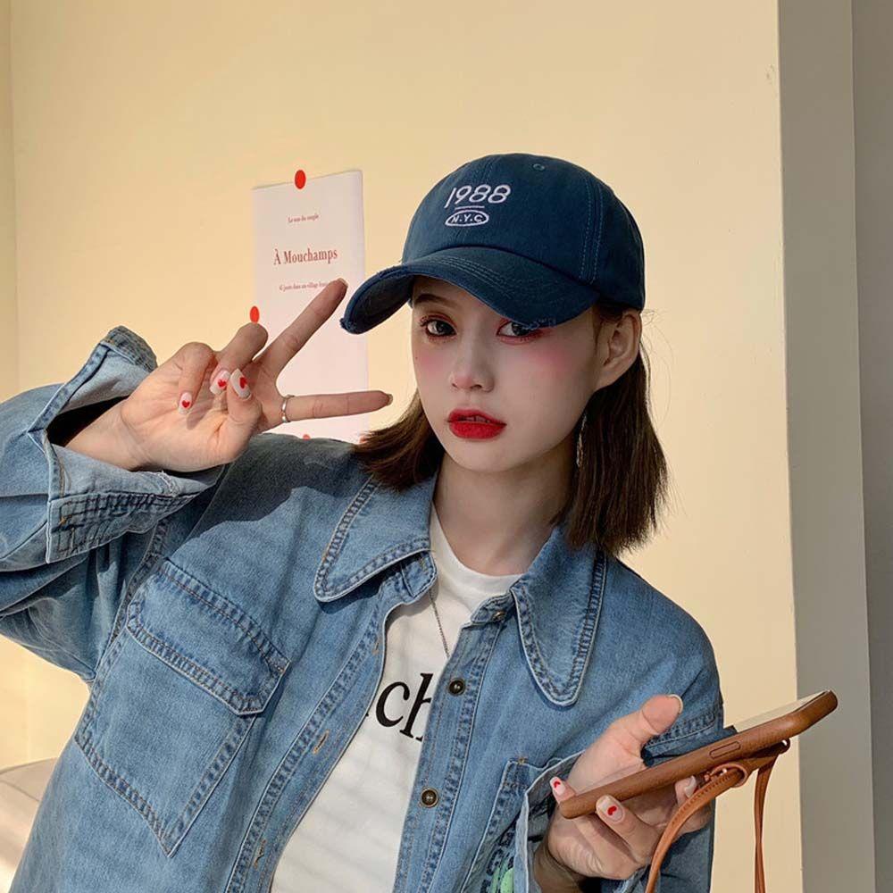 PRESTON Mũ Lưỡi Trai Thêu Chữ Đơn Giản Thời Trang