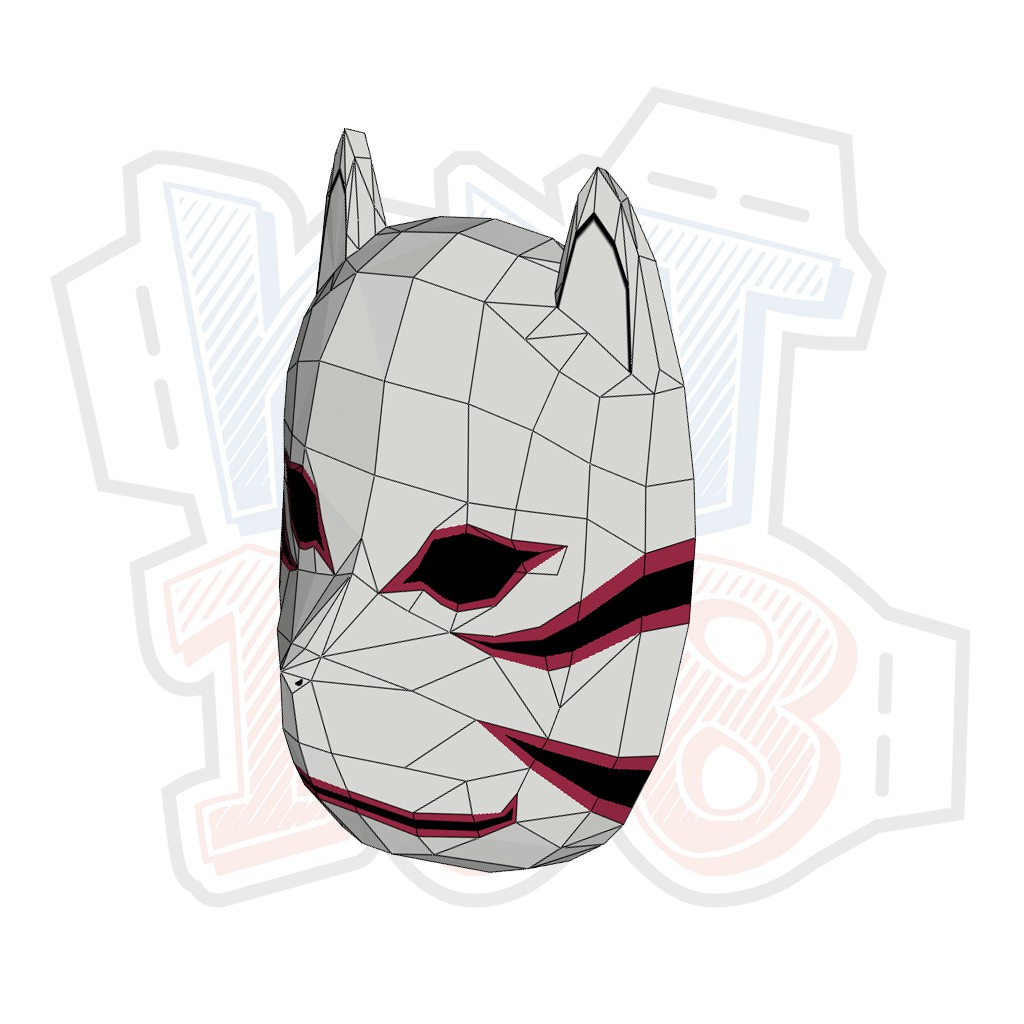 Mô hình giấy Anime Game Mặt nạ Kakashi Anbu Mask ver 1 - Naruto