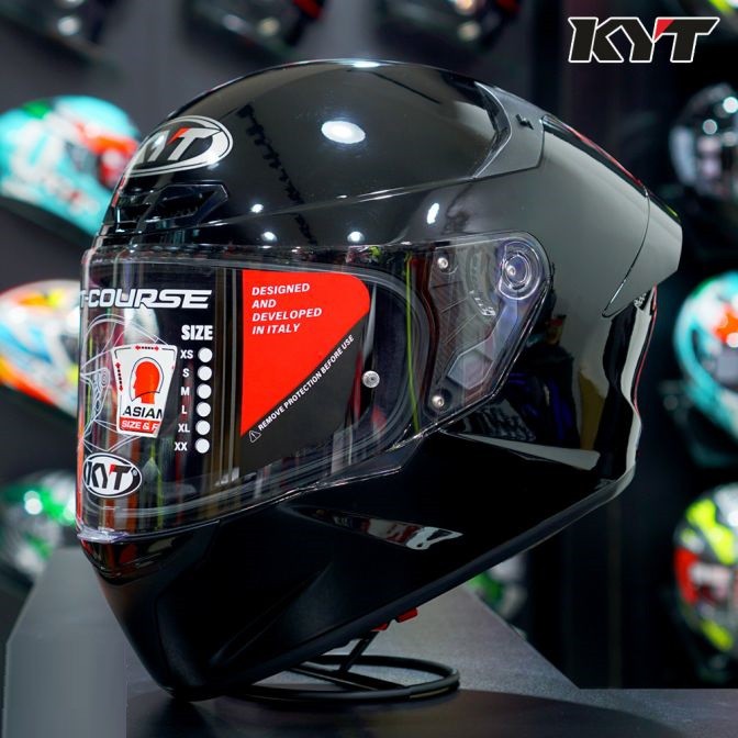 Mũ bảo hiểm FULLFACE KYT TT-COURSE TRẮNG BÓNG
