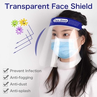Tấm chắn chống giọt bắn trong suốt nhựa PVC，Mặt nạ chống giọt bắn, bụi bẩn có bọc chống trầy xước loại tốt - Mặt nạ Face Shield