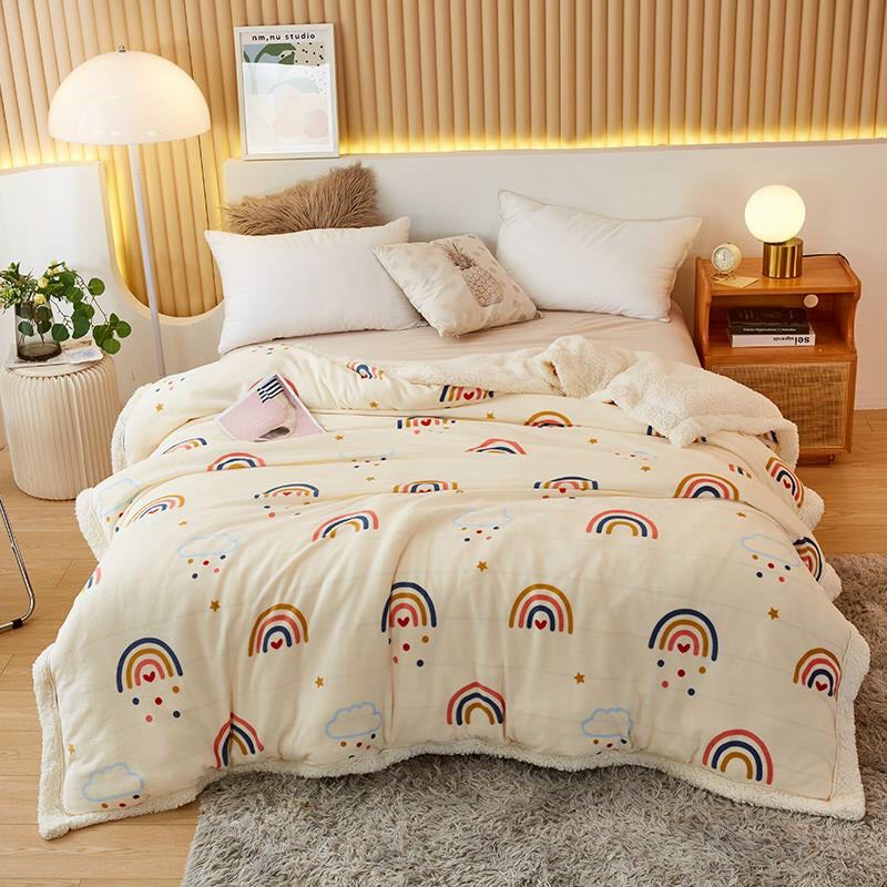[RẺ] Chăn lông cừu nhập khẩu nhiều màu mới nhất 2021 - 2m2x2m