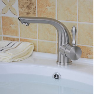 Vòi lavabo inox 304 nóng lạnh rote meer