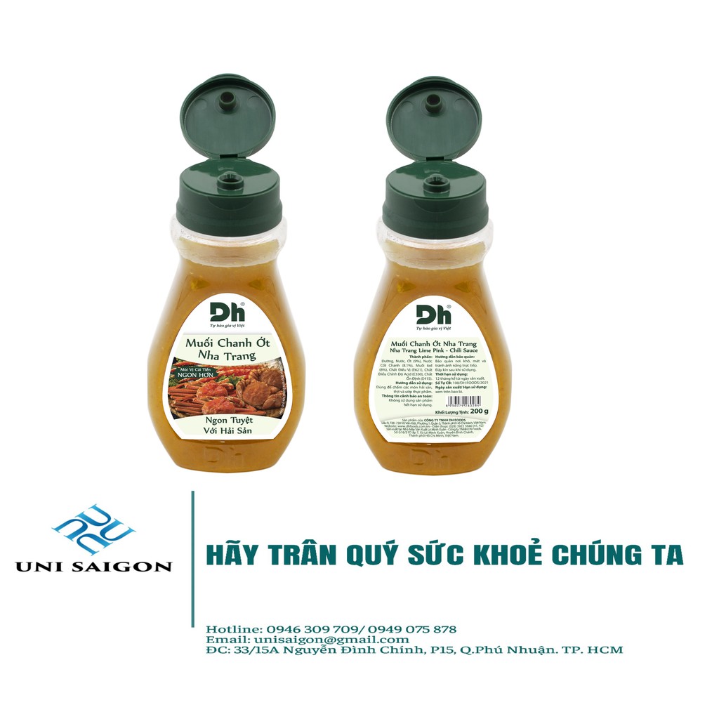 Hũ Muối Chanh Ớt Nha Trang - Thương hiệu DH Foods