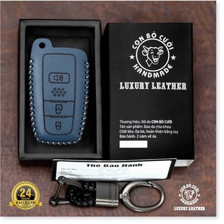 Bao Da Toyota Corolla Cross ( 3 nút bẩm 2019 - 2023 ), Bao Da Chìa khoá da bò thật bảo hành 2 năm