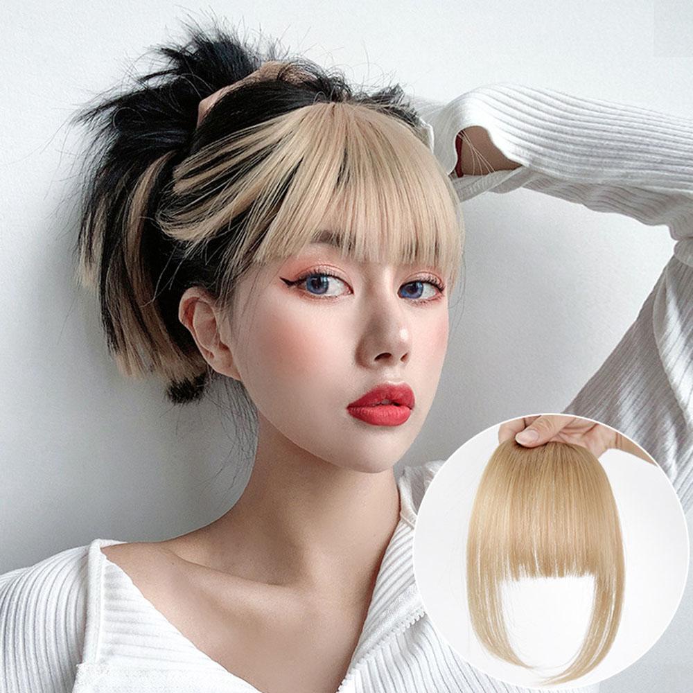 Kẹp tóc mái giả 3D tự nhiên tổng hợp với sợi nhiệt độ cao phong cách truyện tranh