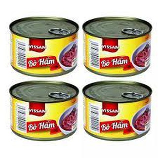 Combo 4 bò hầm vissan hộp 397g date 2027 - 341