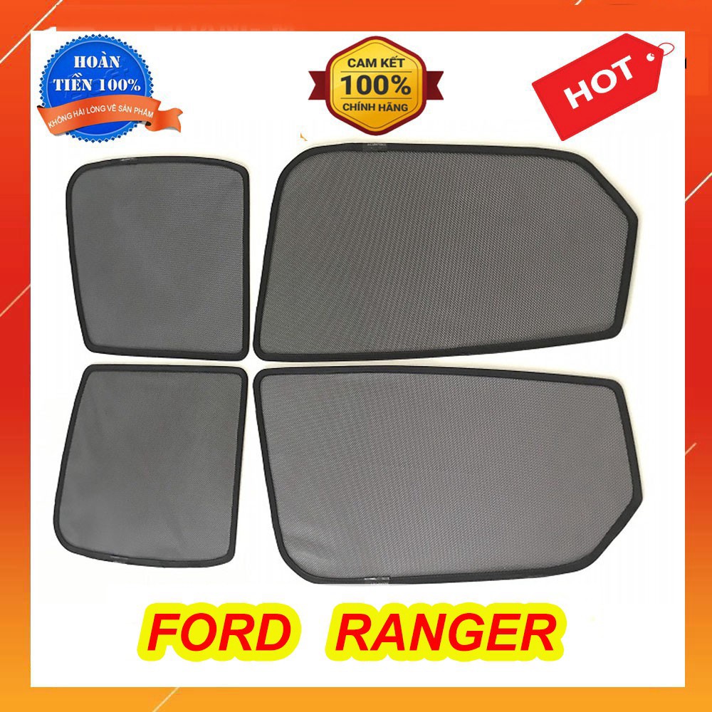 Rèm Che Nắng Ford Ranger đời 2016 2017 2018 2019  ứng dụng Nam Châm hàng theo xe Loại 1