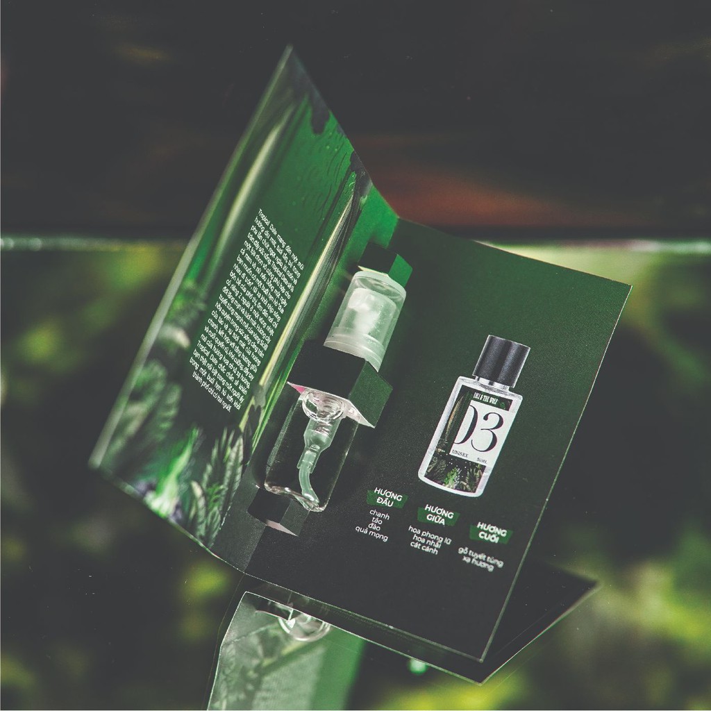 Nước hoa nam thơm lâu chính hãng Tropical Date Eau De Parfum chai 2ml nhỏ gọn, tiện dụng - LOLI & THE WOLF | Thế Giới Skin Care
