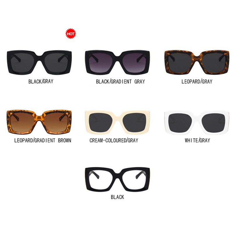 Kính Mát Gọng Lớn Phong Cách Retro Thời Trang Unisex