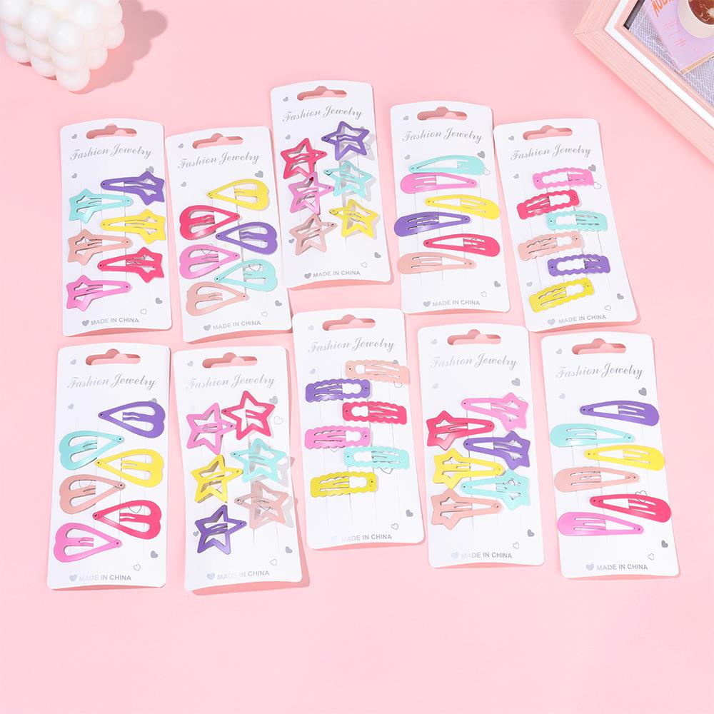 Set 6 Kẹp Tóc Nhiều Kiểu Dáng Dễ Thương Cho Bé Gái