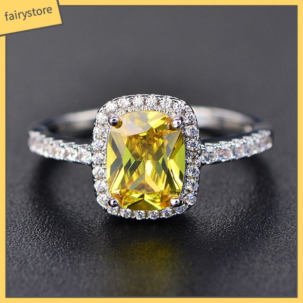 Nhẫn đính đá nhiều màu sang trọng cho nữ