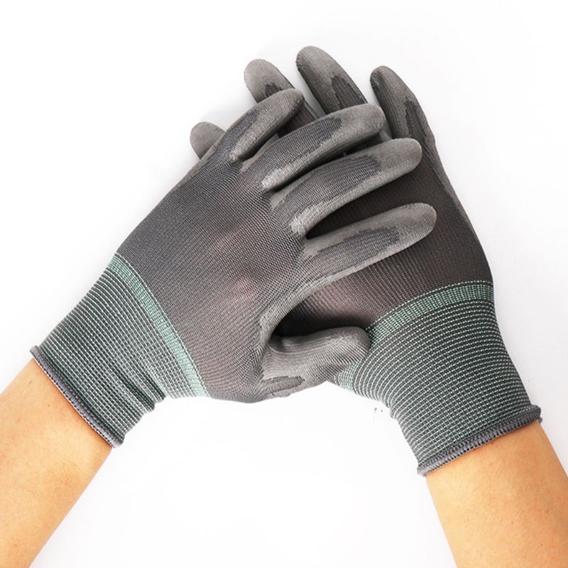 Găng Tay Nylon Mềm Thoáng Khí Chống Trượt Chống Mài Mòn Dùng Trong Xây Dựng