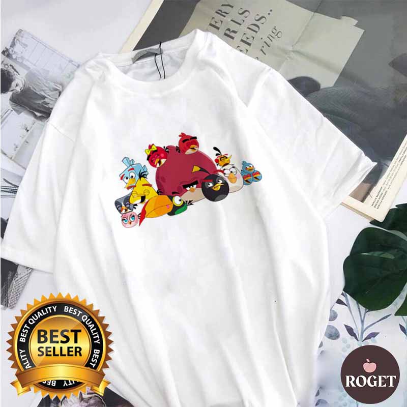 Áo thun Unisex gia đình Angry Birds Cotton